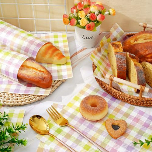 Papel Encerado Para Sandwiches En Cuadros Pastel 150 Uds