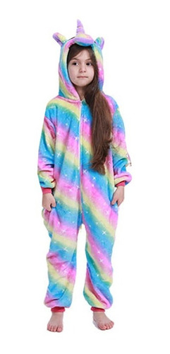 Pijama Kigurumi Unicornio Estrellas Rayado / Unisex