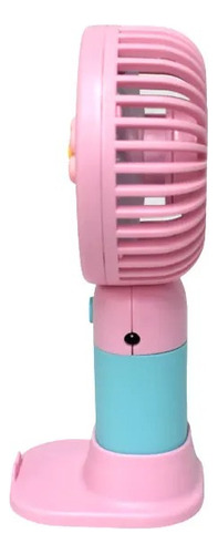 Mini Ventilador De Mano Recargable Portátil Base Para Cel