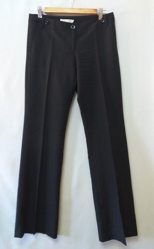 Pantalón Vestir Talle M/ 3 De Lemon Negro Vermedid Cataleya 