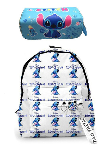 2pcs Student Stitch Schoolbag, Estuche Para Lápices