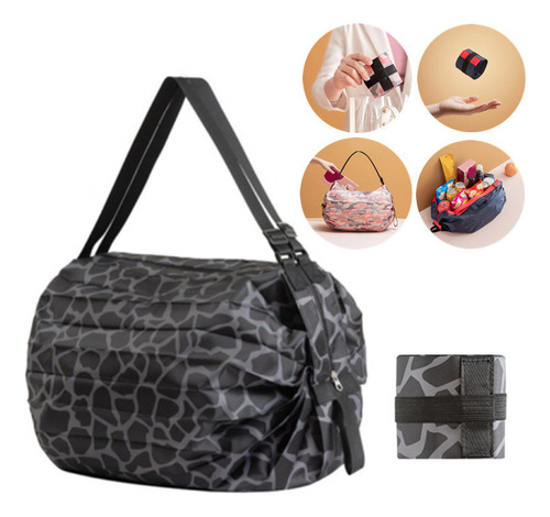 Bolso De Hombro Plegable Grande Para Viajes Y Compras