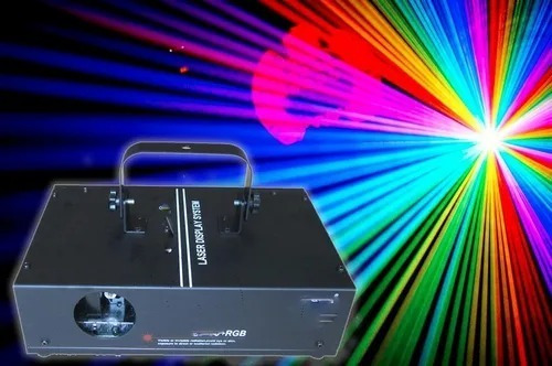 Laser Rgb Profissional B2000 Sensor Som Dmx Colorido Dj