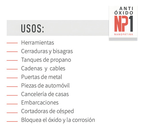 Np1 Antióxido 390ml - Inhibidor Corrosión Base De Grasas Vegetales