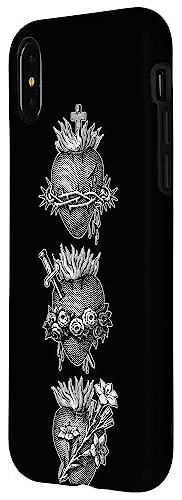 Funda For iPhone X/xs Sacrojo Hearts Of Jesus The Virgin Ma