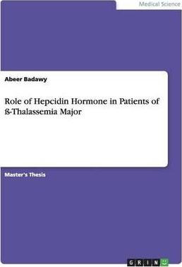 Libro Role Of Hepcidin Hormone In Patients Of -thalassemi...