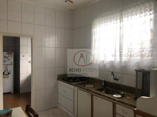 Imagem 7 de 14 de Casa Térrea Com 2 Dormitórios, 2 Banheiros, 2 Vagas De Garagem, Com Edicula, À Venda, 165 M² Por R$ 620.000,00 - Marapé - Santos/sp - Ca1680