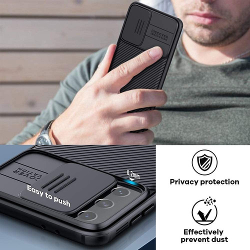 Imagem 4 de 6 de Capa Capinha Anti Impacto Nillkin Camshield Galaxy S21 6.2