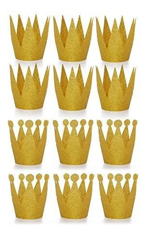 Amybasic (12 Pcs) Sombreros De Corona De Cumpleaños 85sxy