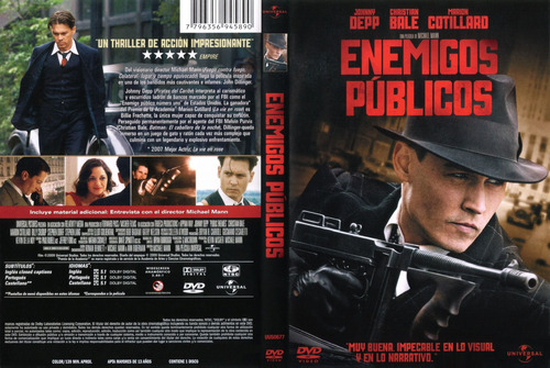 Enemigos Públicos - Johnny Depp - Dillinger - Dvd