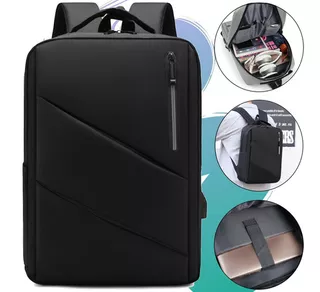 Mochila Impermeável NotebookCor Preto Desenho Do Tecido Moderno Executivo