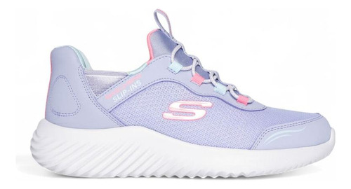 Zapatillas Niñas Skechers Slips In Bounder Lavanda