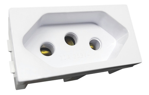 Conjunto 4x4 Interruptor Simples Com Tomada 20a Linha Home