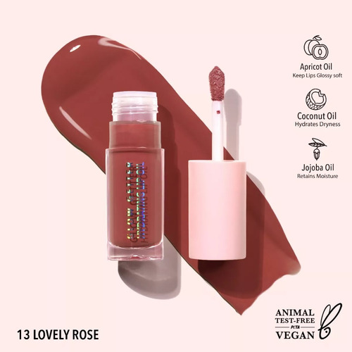 Lip Oil Glow Getter Moira Original Gloss Labios Hidratados 013-lovely Rose