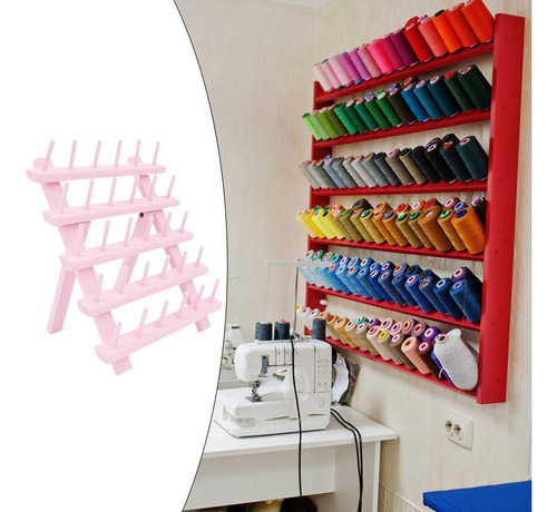 Soporte De Madera Para Conos De Hilo De Coser, Soporte Para