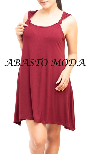 Remeron Dama Remera Vestido Corto Mujer Modal