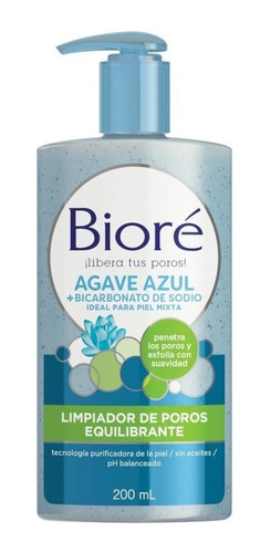 Limpiador De Poros Bioré Para Piel Mixta 200 Ml