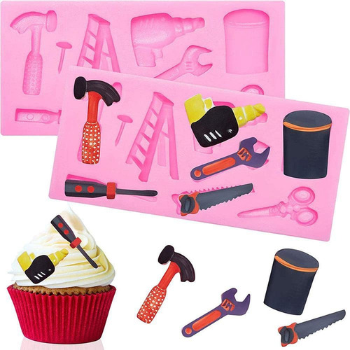 Molde De Silicona Para Fondant Con Forma De Herramientas