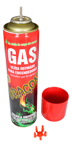 Gas Butano Dragon Recarga Todo Tipo De Encendedores
