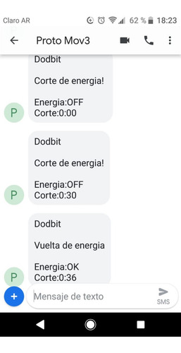 Imagen 2 de 5 de Alarma Aviso De Corte De Energia X Sms