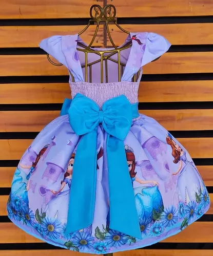 Vestido de princesa sofia sofia, vestido de tule para baile de