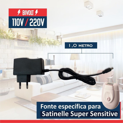 Fonte Para Depilador Satinelle Super Sensitive Bivolt R1027