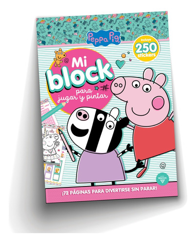 Libro Mi Block Para Pintar Peppa Pig Stickers