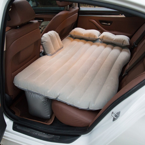 Colchon Inflable Con Compresor 12v Y 2 Almohadas Para Auto