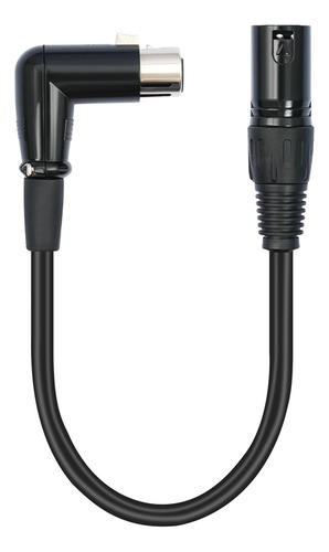 Para Cable Xlr, Ángulo Recto, Conector Hembra A Macho,