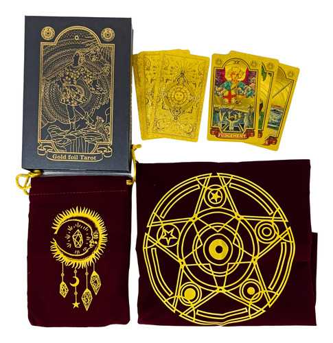 Tarot Box Con Caja Imantada Con Tarot Gold Foil