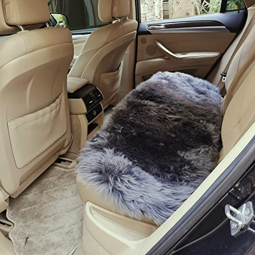 Starose New Zealand Sheepskin Car Seat Cover Rear Seat Cove