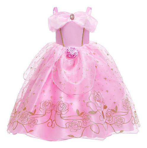 Vestido De Cosplay De Princesa B Para Niña  Aurora  Para Fie