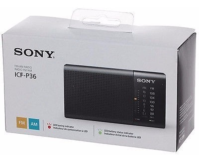 Radio Sony Icf-p36 2 Bandas Fm/am Analogico Altavoz + Correa