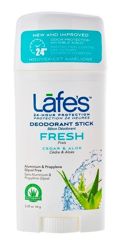 Desodorante Natural Twist Stick Fresh 63g Lafes Sem Alumínio