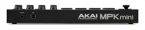 Controlador Midi Akai Mpk3 Mini Gen 3 Mk3 Black 25 teclas