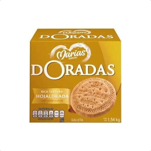 Galletas Marías Doradas Caja Con 8 Rollos De 193 G C/u