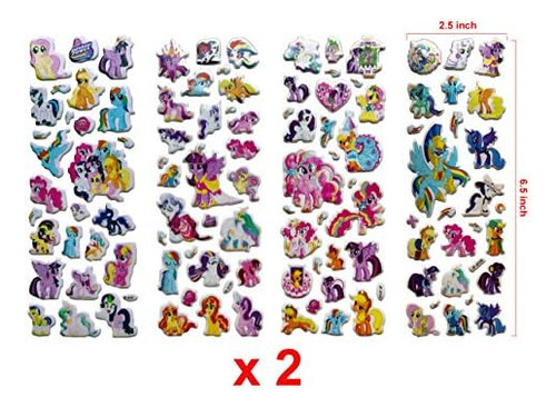 Calcomanías De My Little Pony?200 Calcomanías Hinchadas?8 Ho