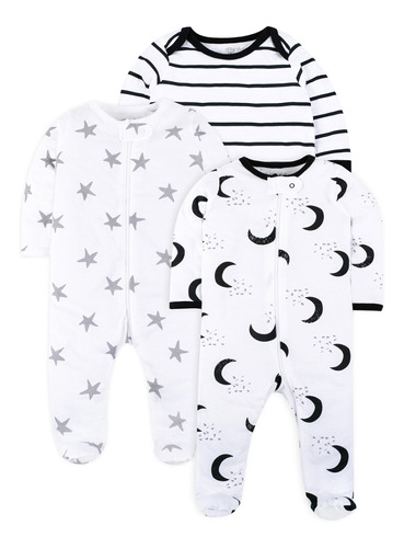 Set X3 Pijamas De Bebé Unisex Por Little Star Organic Para