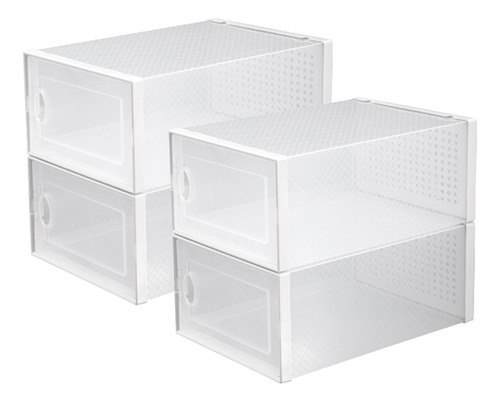 Caja Organizadora Zapatos Set X4 Banhaus Zapatero Apilable