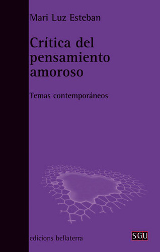 Libro Critica Del Pensamiento Amoroso - Esteban,mari Luz