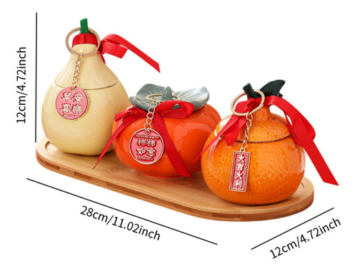 Zz Recipiente For Té De Y Naranja Bandeja De Madera, Latas