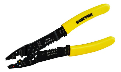 Pinza Pela Cables 9'' Surtek® 10-24awg Multifunción 