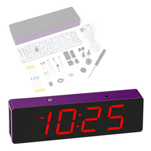 Juego De Reloj De Mesa Electrónico Para Bricolaje, Reloj Led