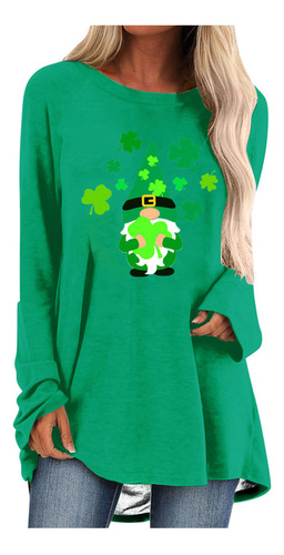 Playeras M Con Estampado Del Día De San Patricio Para Mujer