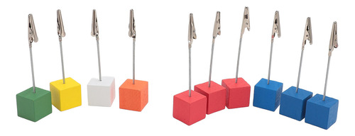 Soporte Para Números De Mesa, 10 Unidades, Bloque De Madera