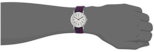 Reloj Timex Weekender Unisex De 38 Mm Con Carcasa Plateada E