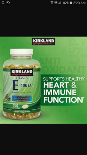 Vitamina E 400 I.u.marca Kirkland 500 Softgels