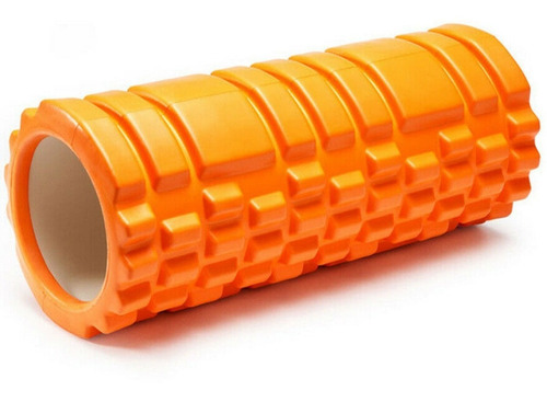 Rolo Massagem Foam Roller Liberação Miofascial Soltura Yoga Cor Laranja