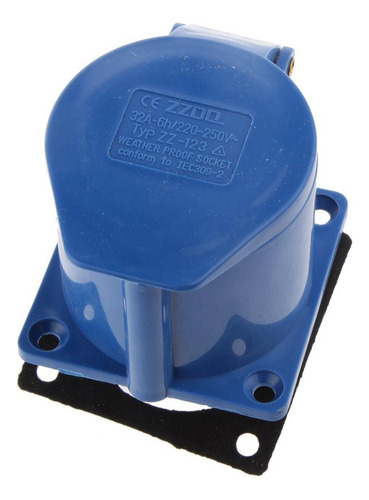 . Conector De Superficie En Ángulo De 3 Clavijas 220-250v 2p