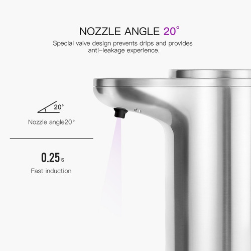 Dispenser Jabon Liquido Espuma Detergente Sensor Acero